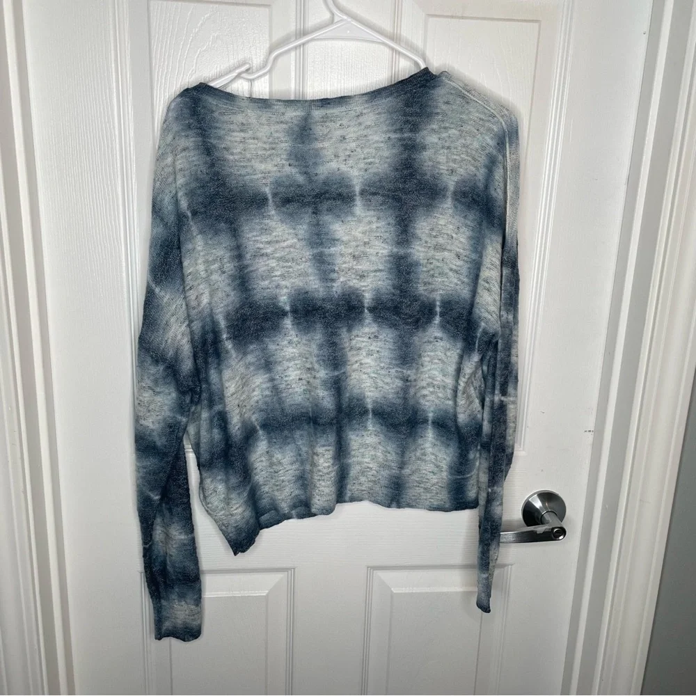Pilcro from Anthropologie Tie-Dye Cardigan Linen Blend Oversized XS